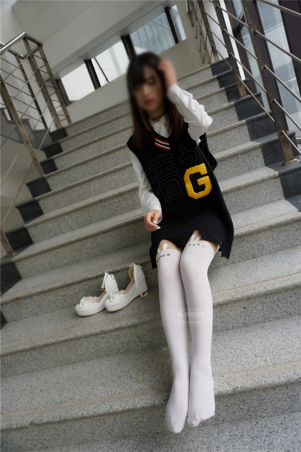 【在线看】[妖精视觉] NO.032 coco 校花的萝莉白丝 [61P]