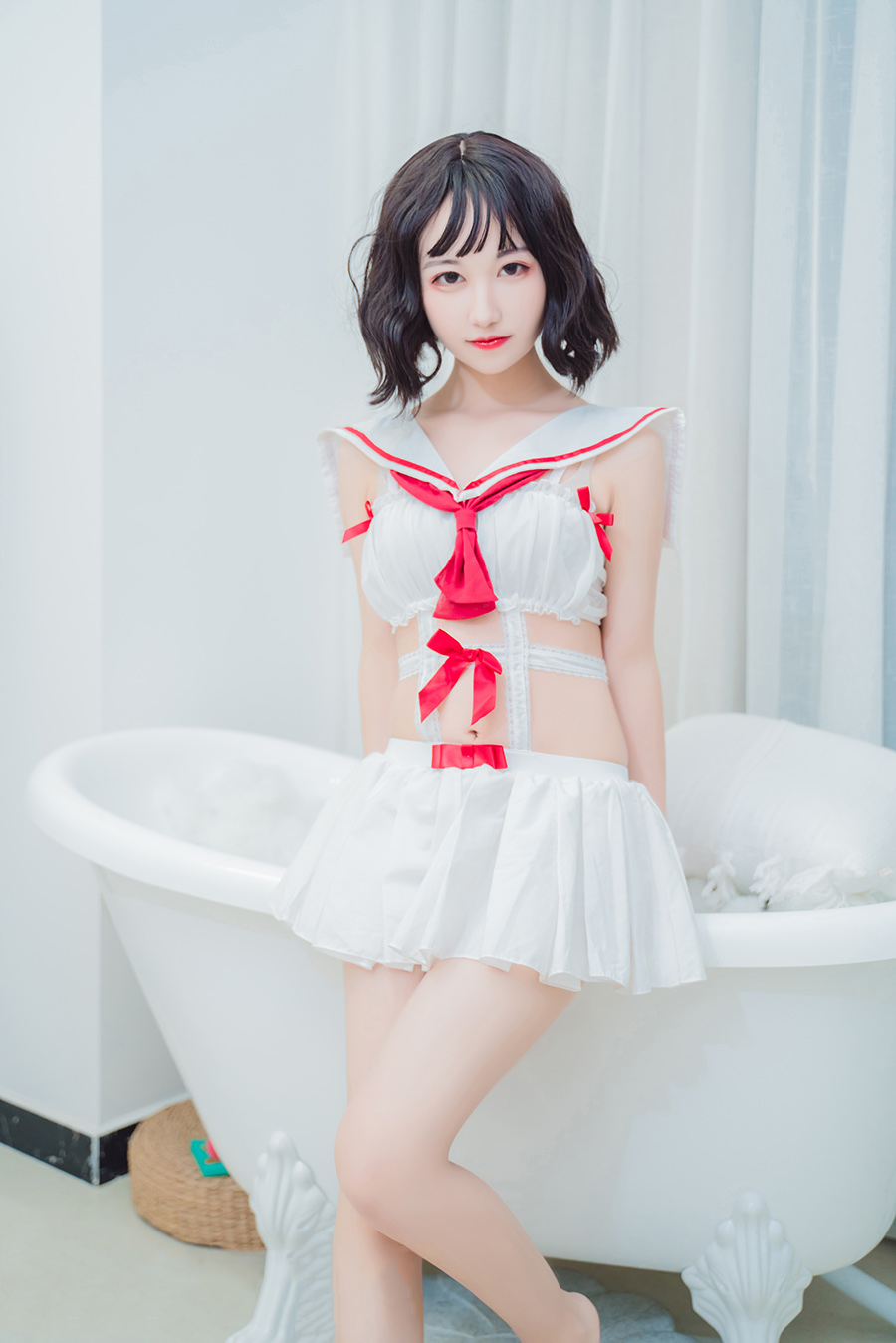 【在线看】兔玩映画 VOL.021 红白水手裙 [40P] 精选